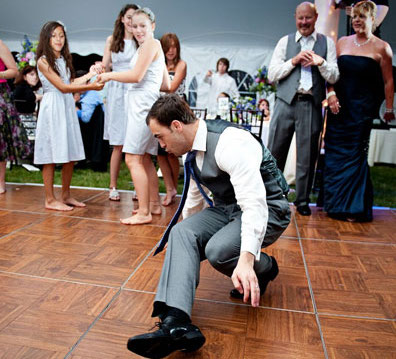 White Cuban Shocks Wedding with Dance Skills