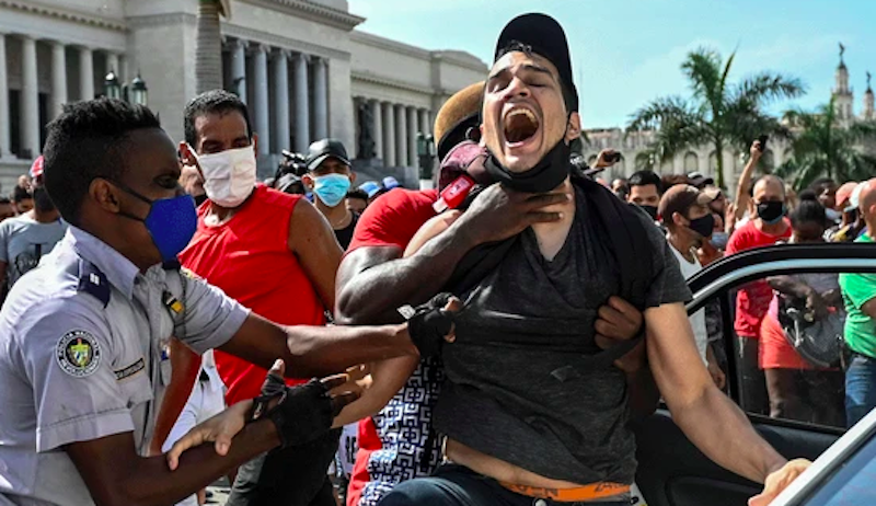 Cuban Americans Support Cuban Protestors by Yelling at Each Other