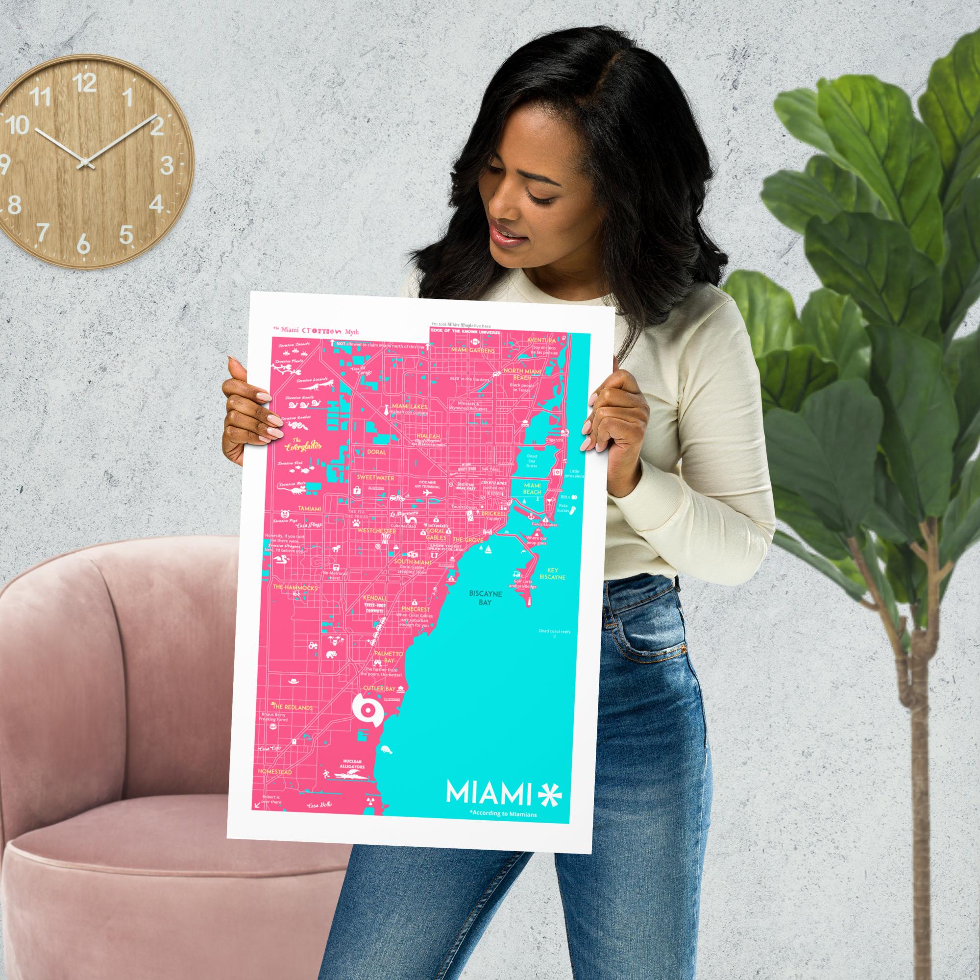 Miami According to Miamians Map